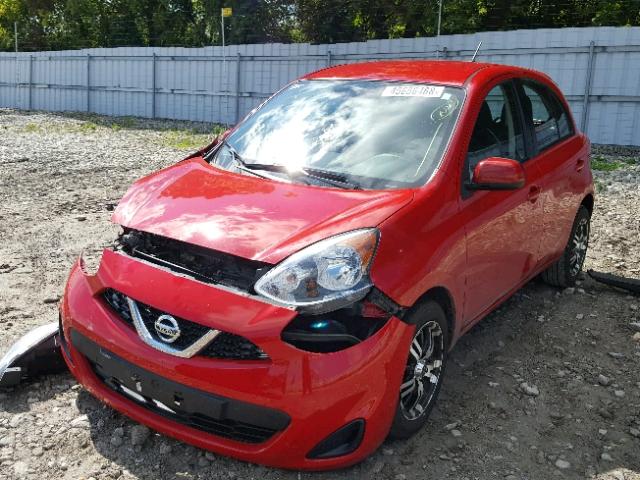 3N1CK3CP3GL236286 - 2016 NISSAN MICRA RED photo 2