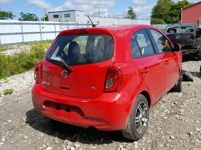 3N1CK3CP3GL236286 - 2016 NISSAN MICRA RED photo 4