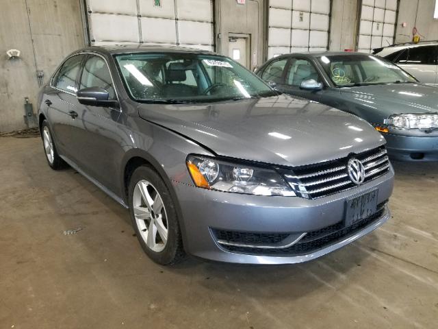 1VWBP7A37DC046013 - 2013 VOLKSWAGEN PASSAT SE GRAY photo 1