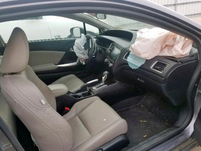 2HGFG3B09FH528923 - 2015 HONDA CIVIC EXL 灰色 照片 5