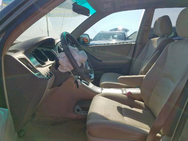 JTEGD21A850129340 - 2005 TOYOTA HIGHLANDER GREEN photo 5