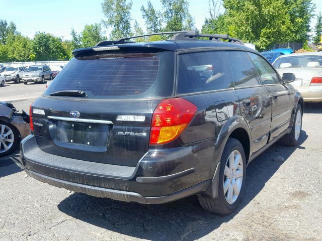 4S4BP61C567314058 - 2006 SUBARU LEGACY OUT BLACK photo 4