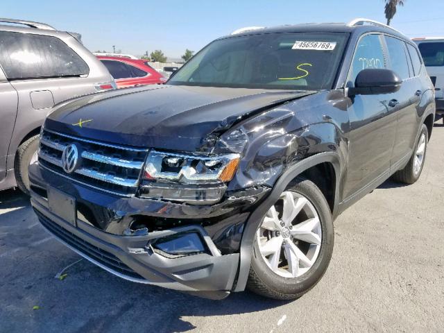 1V2DR2CA6JC503845 - 2018 VOLKSWAGEN ATLAS SE BLACK photo 2