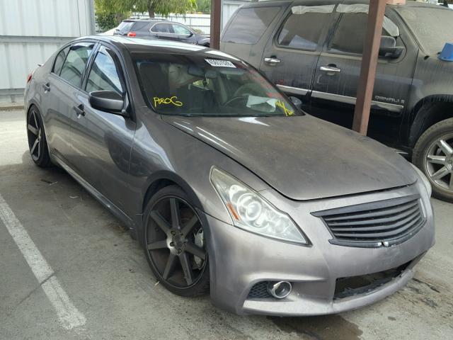 JN1CV6AP6AM405970 - 2010 INFINITI G37 BASE GRAY photo 1