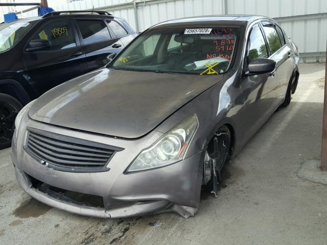 JN1CV6AP6AM405970 - 2010 INFINITI G37 BASE GRAY photo 2