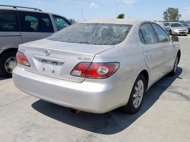 JTHBF30G930093335 - 2003 LEXUS ES 300 SILVER photo 4