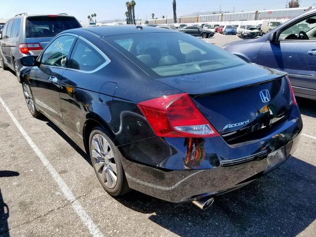 1HGCS2B8XBA001497 - 2011 HONDA ACCORD EXL BLACK photo 3