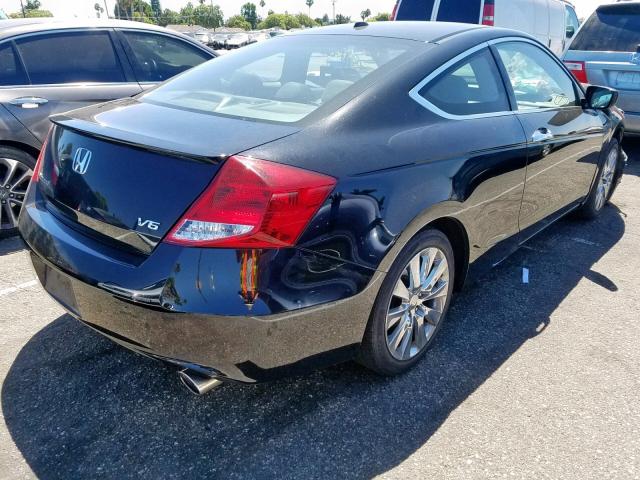 1HGCS2B8XBA001497 - 2011 HONDA ACCORD EXL BLACK photo 4