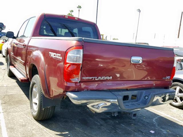 5TBET34116S546189 - 2006 TOYOTA TUNDRA DOU RED photo 3