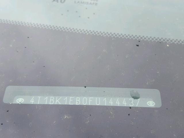 4T1BK1EB0FU144437 - 2015 TOYOTA AVALON XLE BLACK photo 10