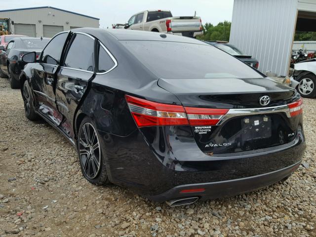 4T1BK1EB0FU144437 - 2015 TOYOTA AVALON XLE BLACK photo 3