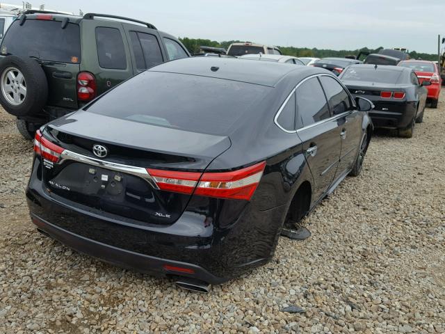 4T1BK1EB0FU144437 - 2015 TOYOTA AVALON XLE BLACK photo 4