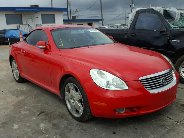 JTHFN48Y820011553 - 2002 LEXUS SC 430 RED photo 1