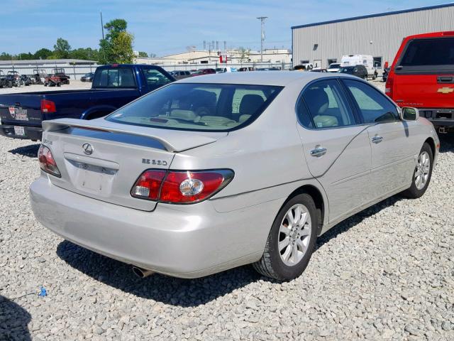 JTHBA30G245039264 - 2004 LEXUS ES 330 SILVER photo 4