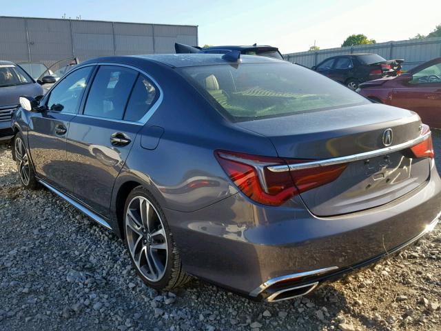 JH4KC1F55JC000194 - 2018 ACURA RLX TECH GRAY photo 3