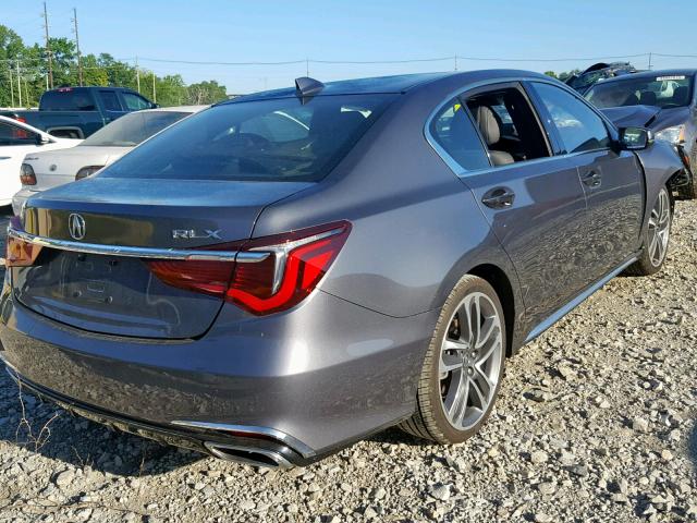 JH4KC1F55JC000194 - 2018 ACURA RLX TECH GRAY photo 4