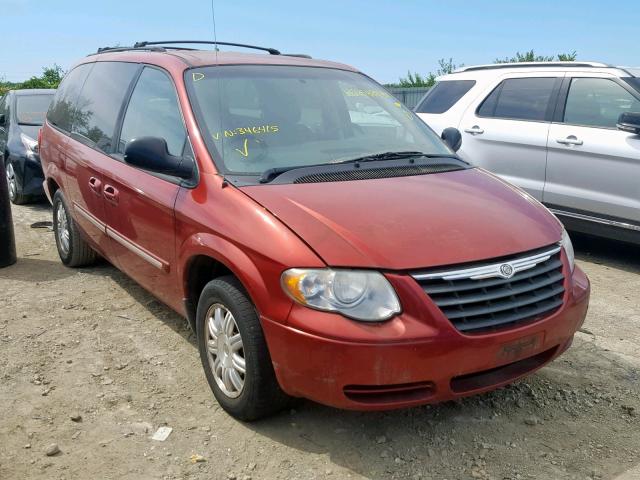 2A4GP54L67R346415 - 2007 CHRYSLER TOWN & COU MAROON photo 1