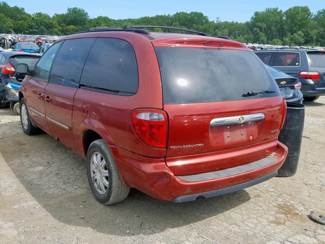 2A4GP54L67R346415 - 2007 CHRYSLER TOWN & COU MAROON photo 3