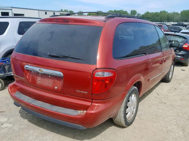 2A4GP54L67R346415 - 2007 CHRYSLER TOWN & COU MAROON photo 4