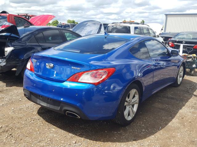 KMHHU6KH2AU021984 - 2010 HYUNDAI GENESIS CO BLUE photo 4