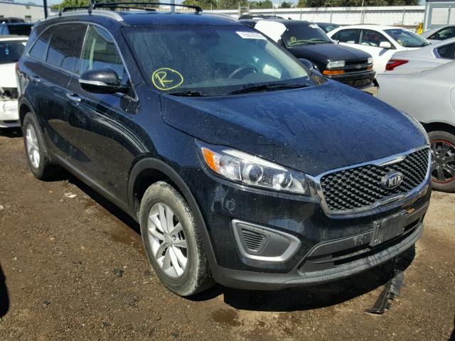 5XYPG4A30GG093570 - 2016 KIA SORENTO LX BLACK photo 1