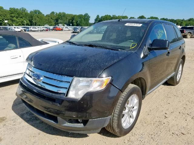 2FMDK3JC5ABA75407 - 2010 FORD EDGE SEL BLACK photo 2