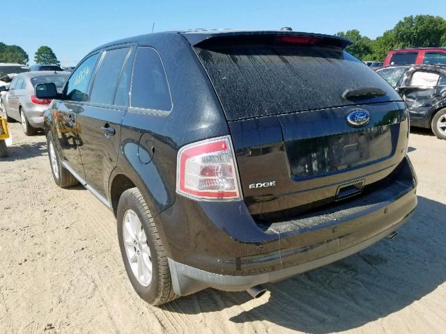 2FMDK3JC5ABA75407 - 2010 FORD EDGE SEL BLACK photo 3