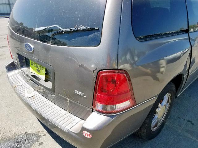 2FMZA52266BA34849 - 2006 FORD FREESTAR S GRAY photo 9