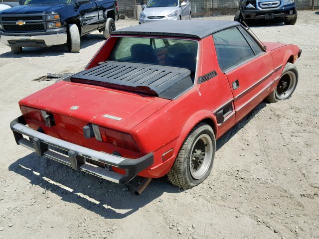 128AS0051090 - 1976 FIAT X19 RED photo 4