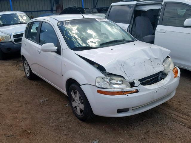 KL1TD66697B774592 - 2007 CHEVROLET AVEO BASE Ақ фото 1
