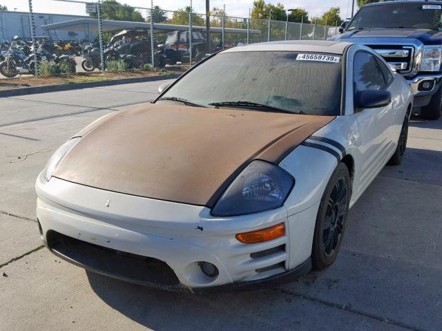 4A3AC44G13E065499 - 2003 MITSUBISHI ECLIPSE GS WHITE photo 2