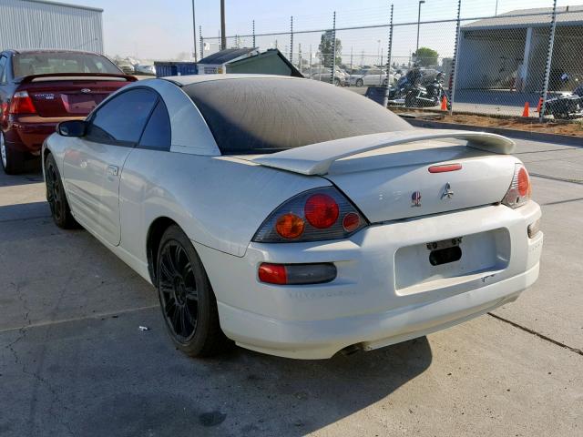 4A3AC44G13E065499 - 2003 MITSUBISHI ECLIPSE GS WHITE photo 3