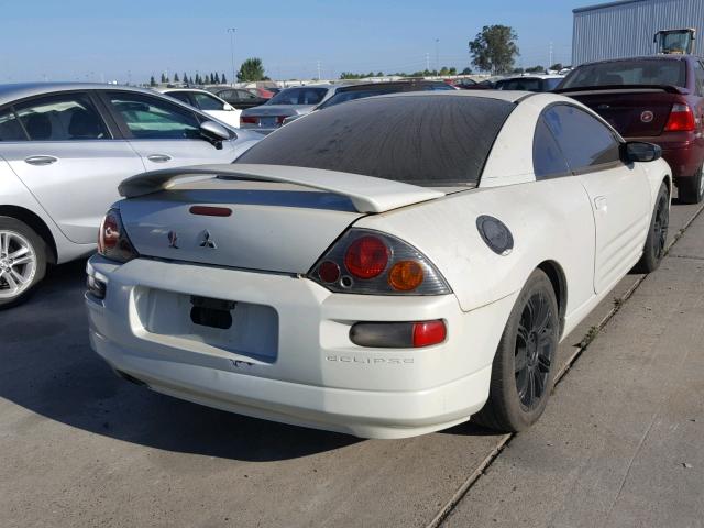 4A3AC44G13E065499 - 2003 MITSUBISHI ECLIPSE GS WHITE photo 4