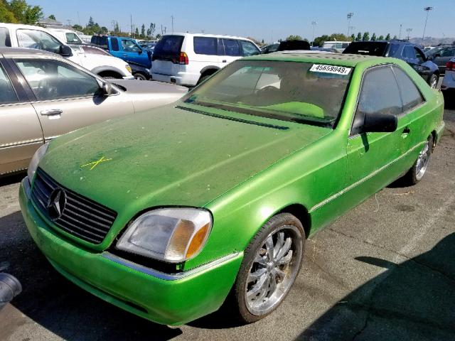 WDBGA70E8SA237413 - 1995 MERCEDES-BENZ S 500 GREEN photo 2