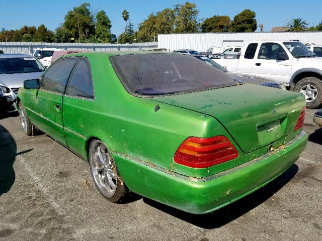 WDBGA70E8SA237413 - 1995 MERCEDES-BENZ S 500 GREEN photo 3