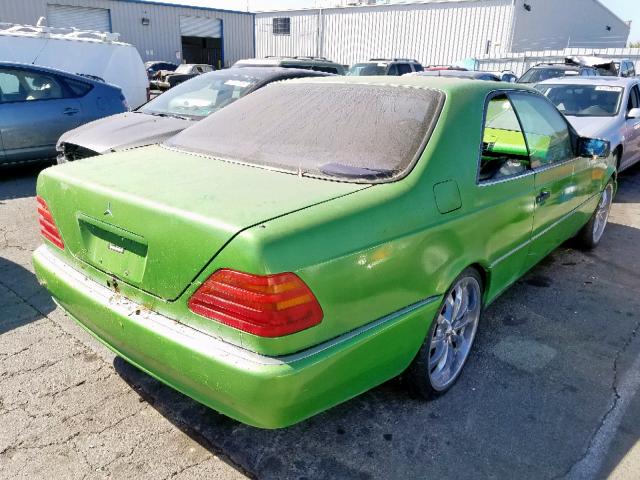 WDBGA70E8SA237413 - 1995 MERCEDES-BENZ S 500 GREEN photo 4