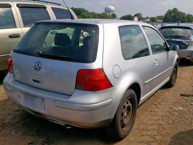 9BWBK61JX34018053 - 2003 VOLKSWAGEN GOLF GL SILVER photo 4