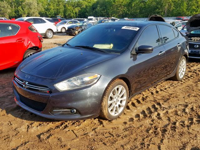 1C3CDFCH5DD301470 - 2013 DODGE DART LIMIT BLACK photo 2