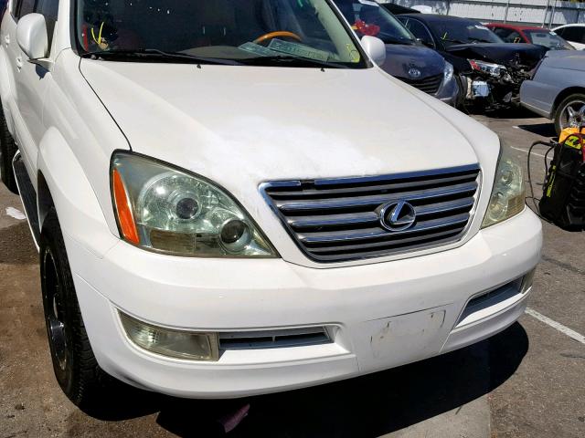 JTJBT20X640035816 - 2004 LEXUS GX 470 WHITE photo 9