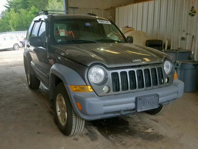 1J4GL48K45W551436 - 2005 JEEP LIBERTY SP GRAY photo 1