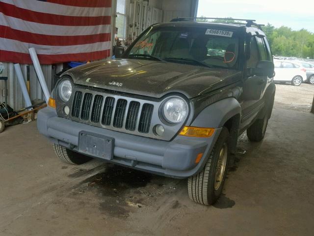 1J4GL48K45W551436 - 2005 JEEP LIBERTY SP GRAY photo 2