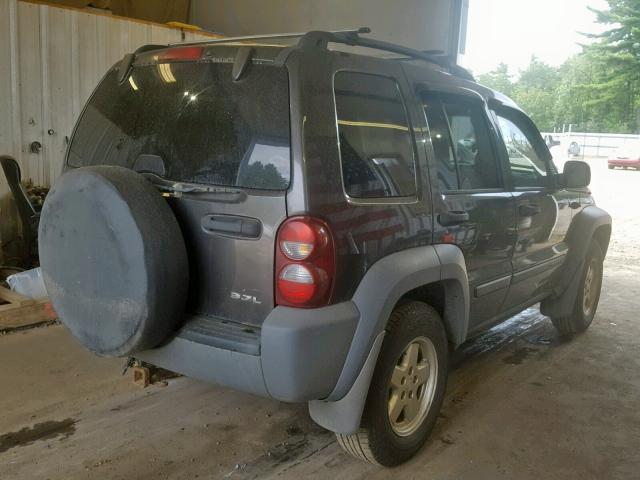 1J4GL48K45W551436 - 2005 JEEP LIBERTY SP GRAY photo 4