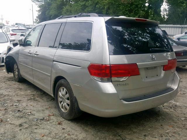 5FNRL38798B079697 - 2008 HONDA ODYSSEY EX SILVER photo 3