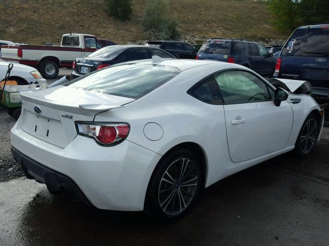 JF1ZCAC13F9606086 - 2015 SUBARU BRZ 2.0 LI WHITE photo 4