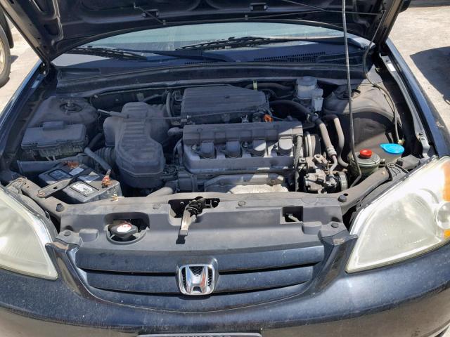 2HGES15173H551700 - 2003 HONDA CIVIC DX BLACK photo 7