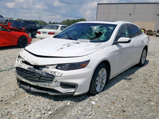 1G1ZJ5SU5GF311649 - 2016 CHEVROLET MALIBU HYB WHITE photo 2