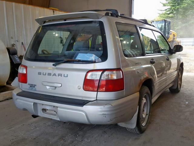 JF1SF65671H750186 - 2001 SUBARU FORESTER S SILVER photo 4