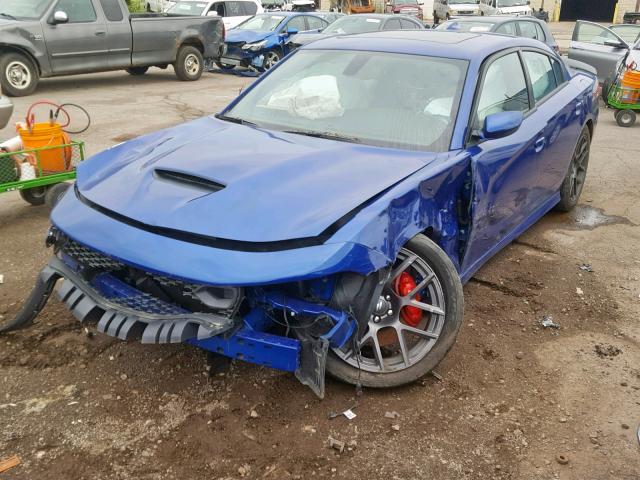 2C3CDXGJ4KH518821 - 2019 DODGE CHARGER SC BLUE photo 2