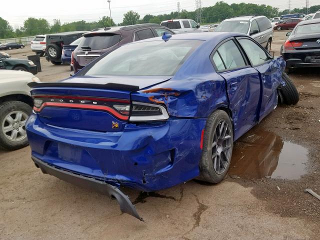 2C3CDXGJ4KH518821 - 2019 DODGE CHARGER SC BLUE photo 4