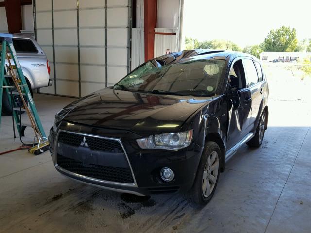 JA4JT5AX9CU001417 - 2012 MITSUBISHI OUTLANDER BLACK photo 2